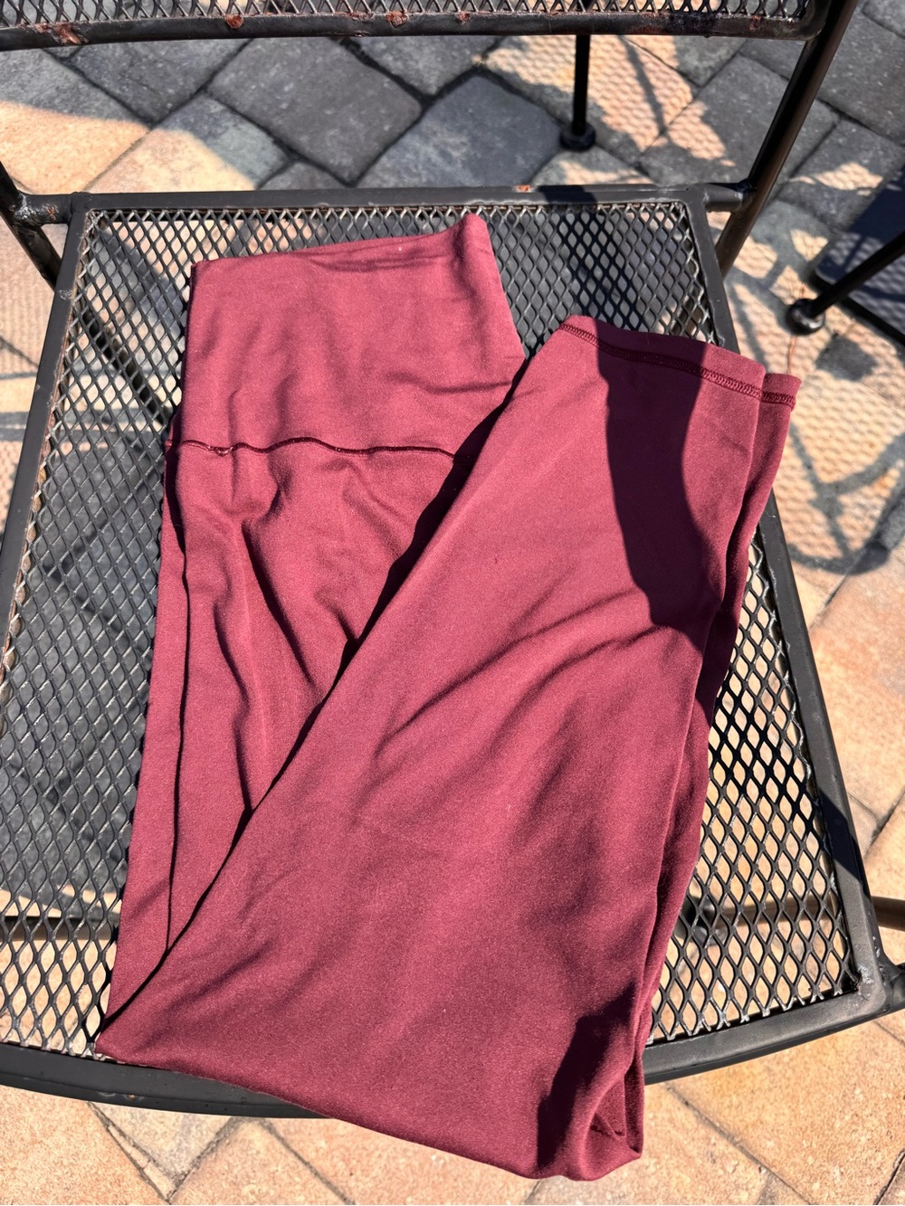 aerie High-Rise Leggings in Deep Burgundy